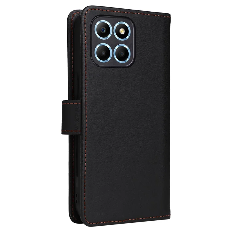 BETOPNICE 005 Per Honor X8 5G / X6 4G / Play6C 4G / X6s 4G / 70 Lite / X8a 5G Custodia Portafoglio Estraibile in Pelle - Nero
