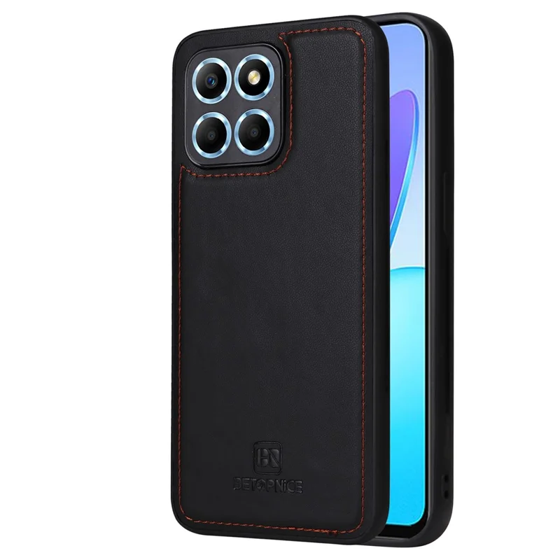 BETOPNICE 005 Per Honor X8 5G / X6 4G / Play6C 4G / X6s 4G / 70 Lite / X8a 5G Custodia Portafoglio Estraibile in Pelle - Nero