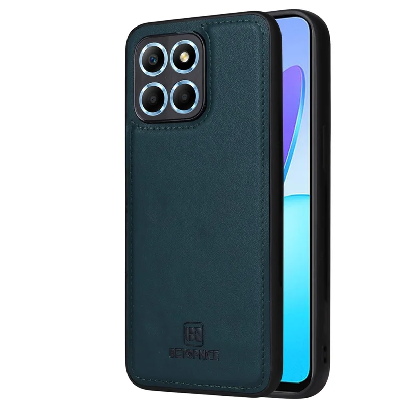 BETOPNICE 005 Für Honor X8 5G / X6 4G / Play6C 4G / X6s 4G / 70 Lite / X8a 5G Hülle Abnehmbare Geldbörsen-Leder-Handyhülle - Blau