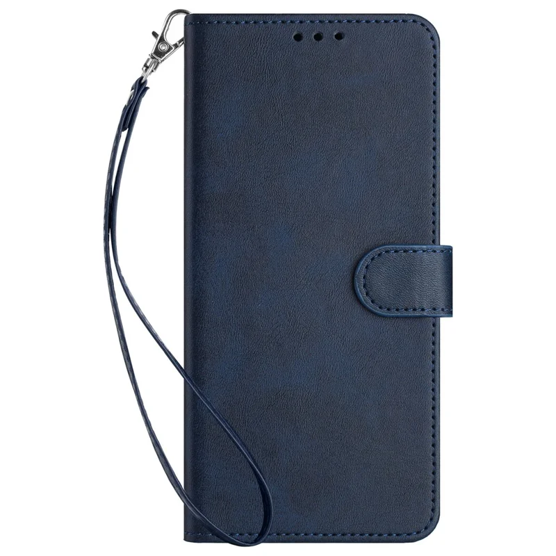For Xiaomi Redmi Note 13 5G (China) / Redmi Note 13 5G Case Leather Wallet Anti-Fall Phone Cover - Sapphire