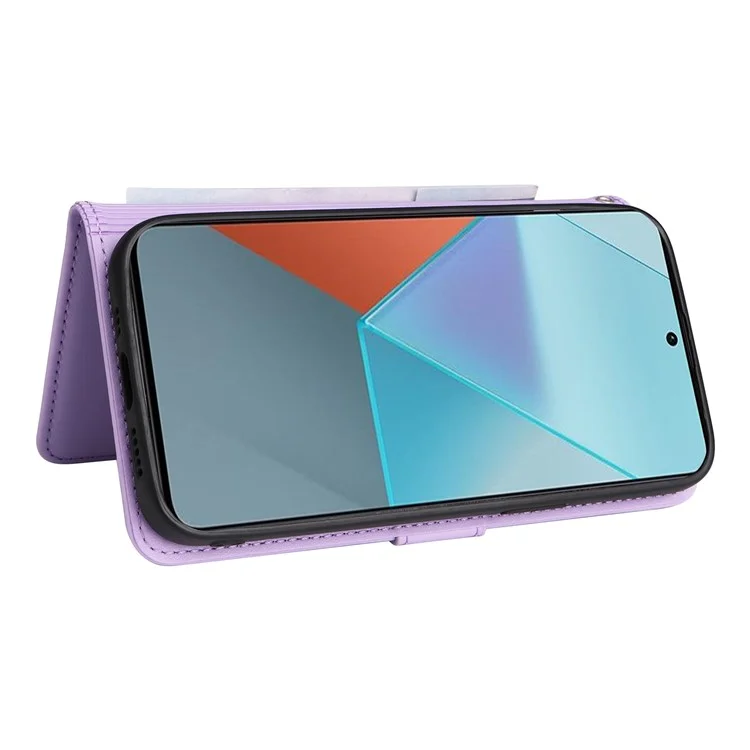For Xiaomi Redmi Note 13 Pro 5G / Poco X6 5G Magnetic Case BETOPNICE Detachable PU Leather Phone Cover with Strap - Purple