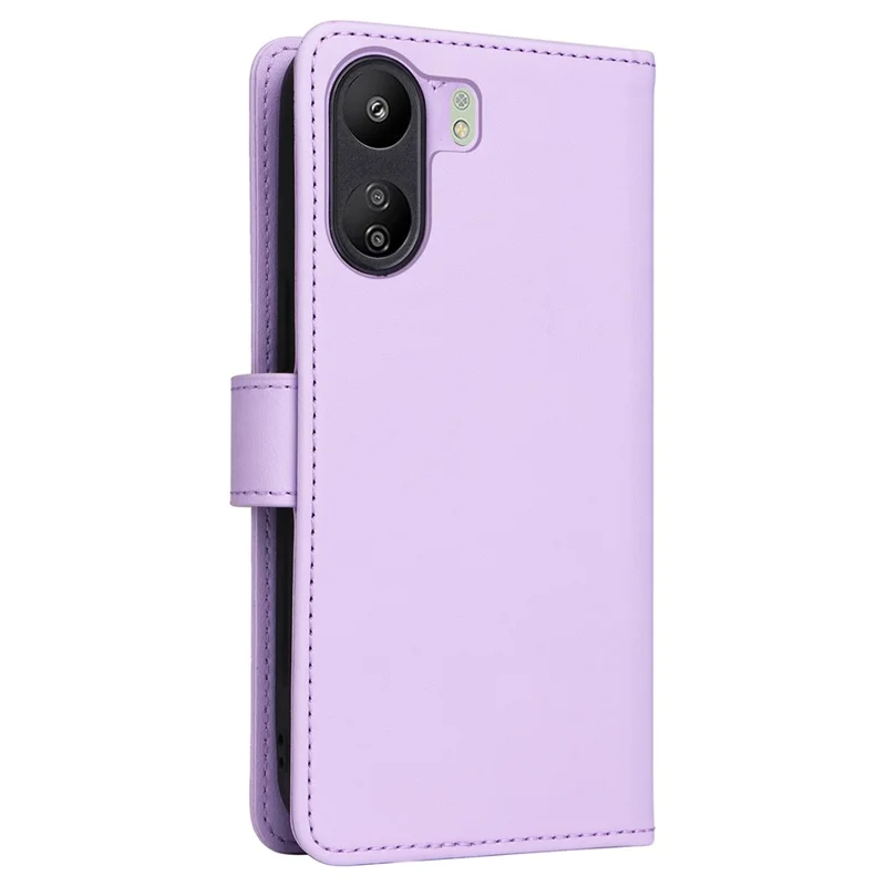 For Xiaomi Redmi 13C 4G / Poco C65 4G Magnetic Case BETOPNICE Detachable PU Leather Phone Cover with Strap - Purple