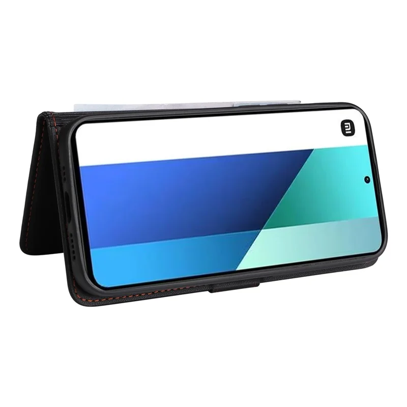 For Xiaomi Redmi Note 13 4G Magnetisk Case BETOPNICE Aftagelig PU Læder Telefonbeskyttelse med Snor - Sort