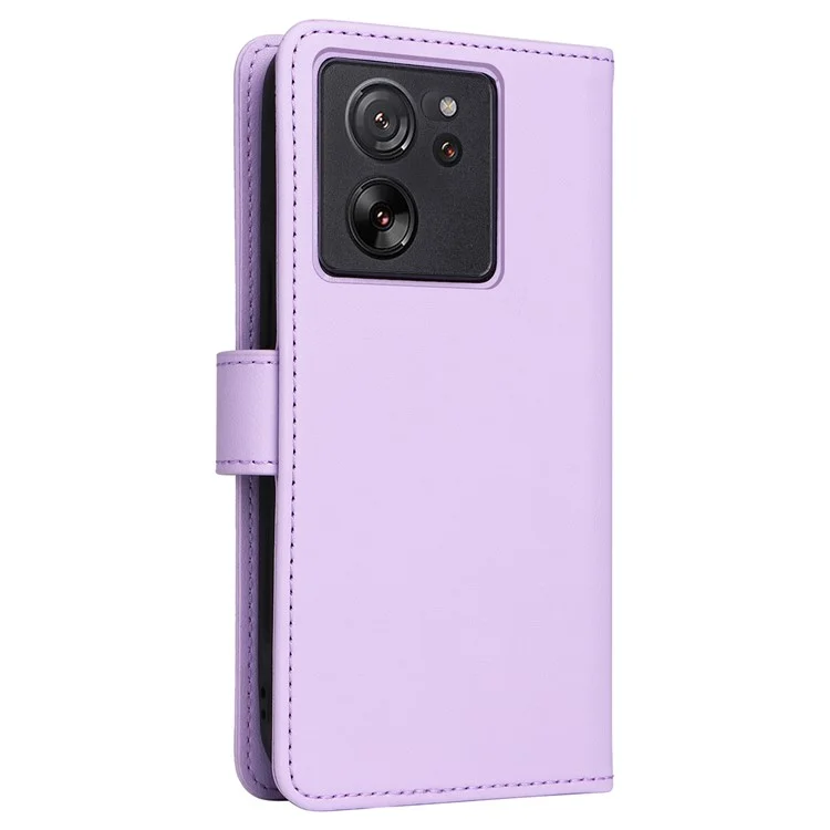 For Xiaomi Redmi K60 Ultra / 13T / 13T Pro Magnetic Case BETOPNICE Detachable PU Leather Phone Cover with Strap - Purple