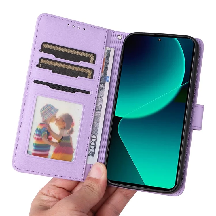 For Xiaomi Redmi K60 Ultra / 13T / 13T Pro Magnetic Case BETOPNICE Detachable PU Leather Phone Cover with Strap - Purple