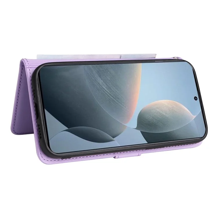 BETOPNICE 005 per Xiaomi Redmi K70E 5G / Poco X6 Pro 5G Custodia da Supporto 2-in-1 Magnetica Staccabile Cover in Pelle per Telefono - Viola