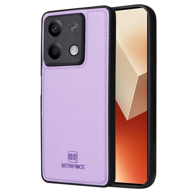 For Xiaomi Redmi Note 13 5G Magnetic Case BETOPNICE Detachable PU Leather Phone Cover with Strap - Purple