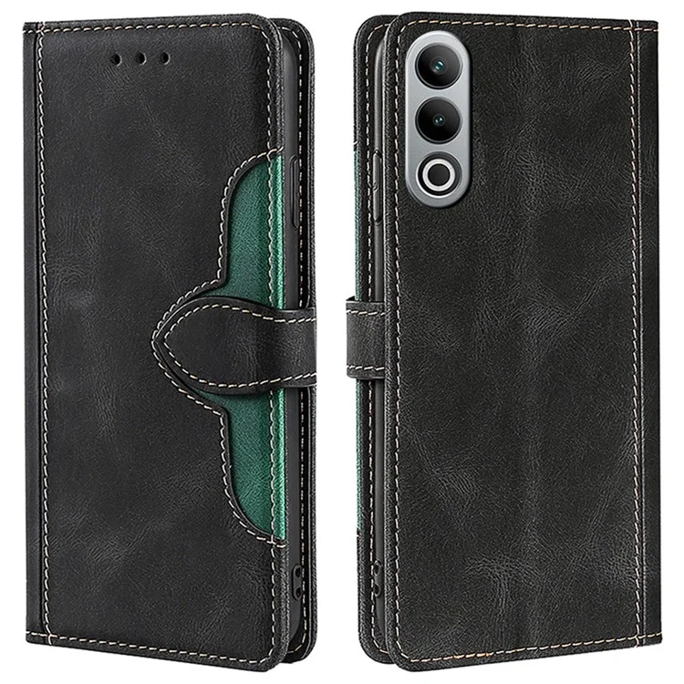 Pour OnePlus Nord CE4 5G Housse Debout Cuir PU Sensation Tactile Housse de Téléphone - Noir