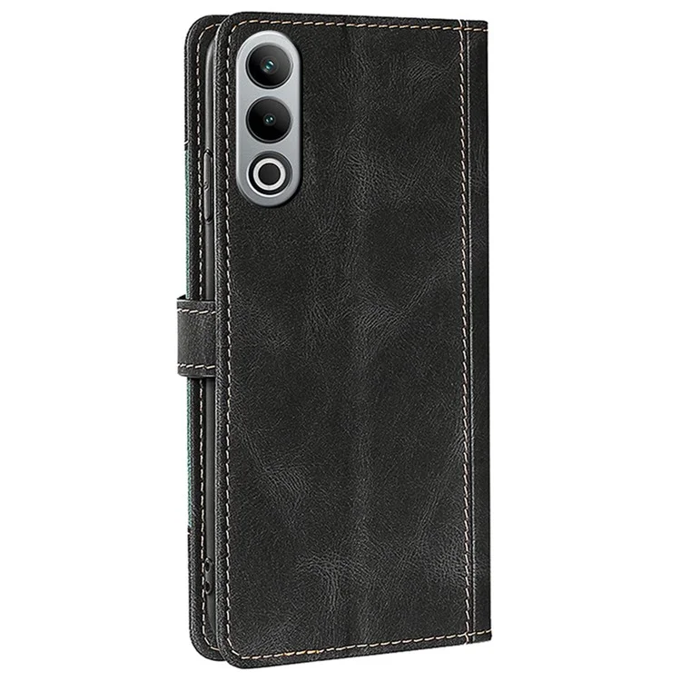 Pour OnePlus Nord CE4 5G Housse Debout Cuir PU Sensation Tactile Housse de Téléphone - Noir