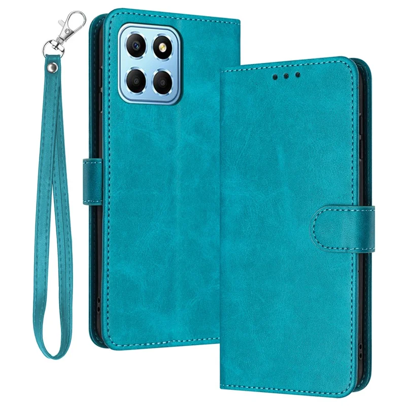 Coques de téléphone en cuir pour Honor X8 5G / Play6C 4G / X6 4G / X6s 4G / 70 Lite 5G Vente en gros Couverture texturée veau - Vert