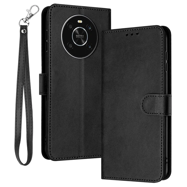 Para Honor X9 4G / X9 5G / X30 5G / Magic 4 Lite 5G / X40 GT 5G Mayorista Cartera Textura de Ternera Funda de Teléfono Móvil - Negro