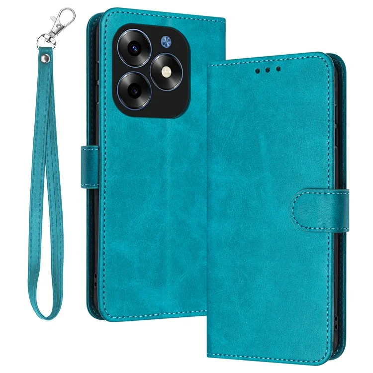 Étui antichoc pour itel S23+ Housse en cuir PU avec sangle - Vert