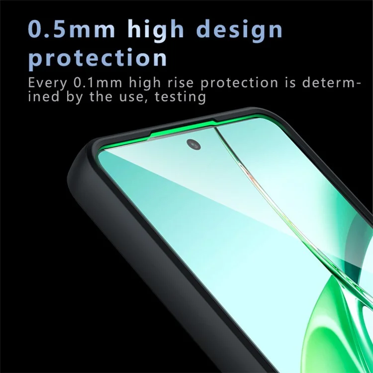 Чехол для OnePlus Nord CE4 5G, TPU+PC, матовая поверхность, нескользящая, прозрачно-черный