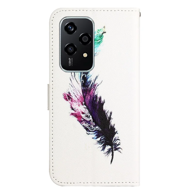 For Honor 200 Lite Case Cross Texture Leather Flip Pattern Telefoonhoes - Veer