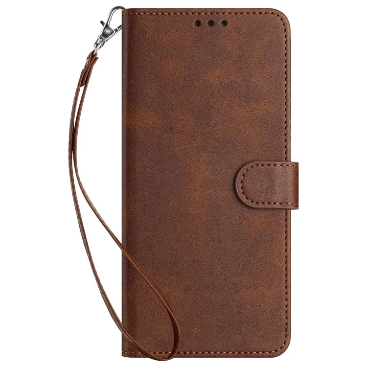 For TECNO Pop 8 / Spark Go 2024 4G / Infinix Smart 8 4G / Hot 40i / Spark 20C / itel P55 / Infinix Smart 8 Pro 4G Leather Phone Case - Brown