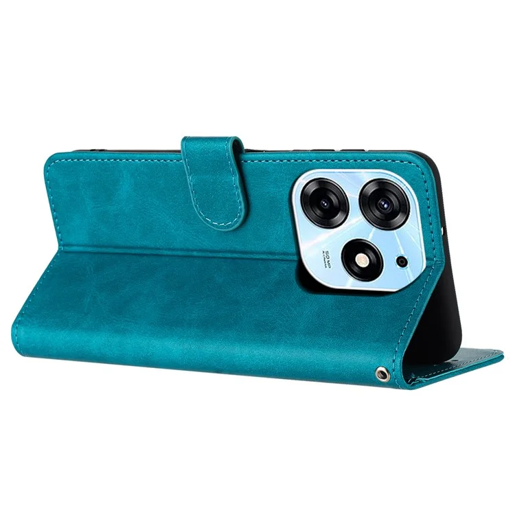 Funda para TECNO Spark 10 Pro Funda de TPU + PU Funda protectora de teléfono celular con correa - Verde