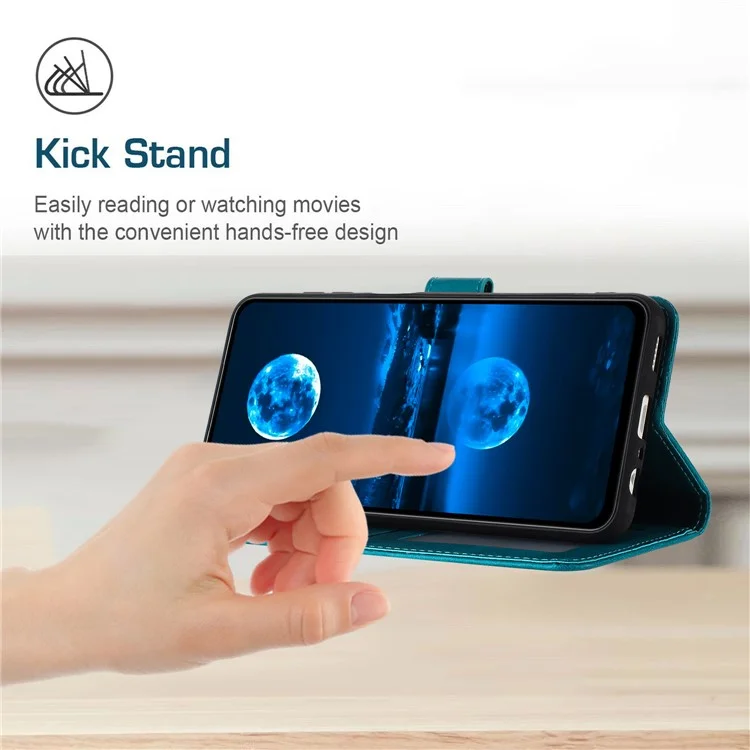 Funda para TECNO Spark 10 Pro Funda de TPU + PU Funda protectora de teléfono celular con correa - Verde