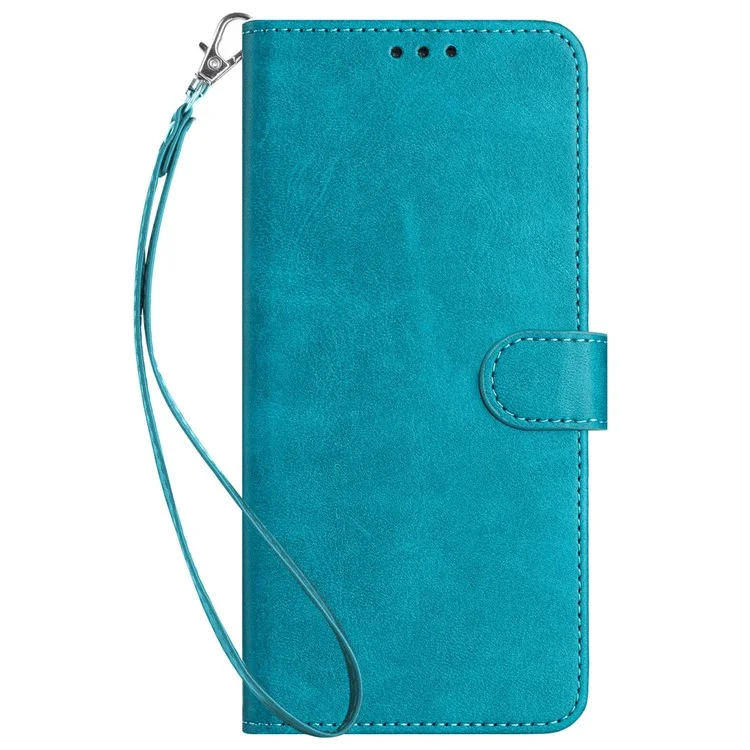 For Infinix Note 30i 4G Case Wrist Strap TPU+PU Leather Folding Stand Phone Back Cover - Green