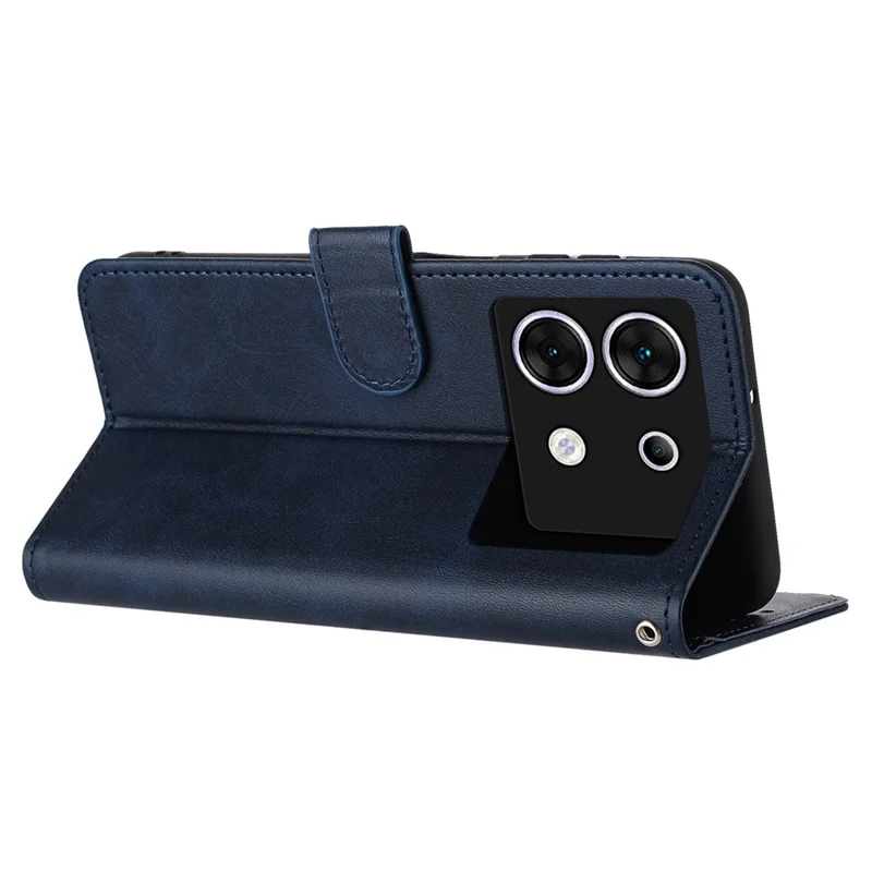 For Infinix Zero 30 5G Case Leather Wallet Magnetic Clasp Drop-Proof Smartphone Cover - Sapphire