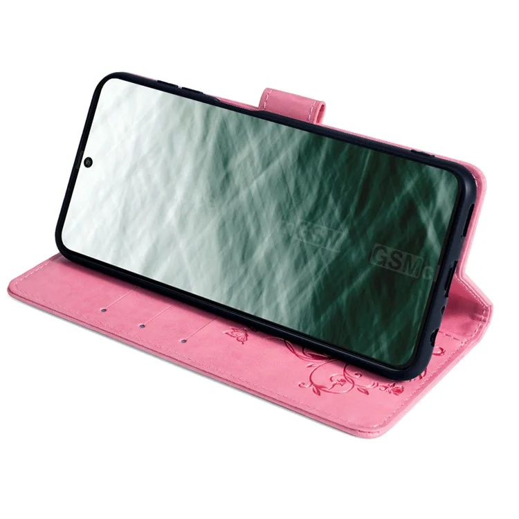 For FCNT Arrows N F-51C Case Imprint PU Leather Wallet Cover Cell Phone Accessories Wholesale - Pink