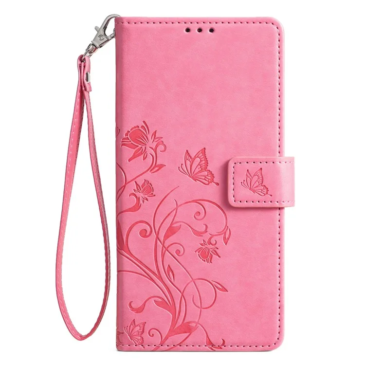 For FCNT Arrows N F-51C Case Imprint PU Leather Wallet Cover Cell Phone Accessories Wholesale - Pink