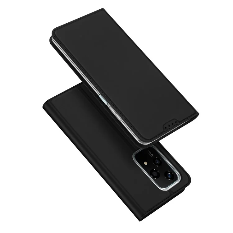 DUX DUCIS Skin Pro Series For Honor 200 Lite Lederetui mit Kartenfächern, Ständer, Klapphülle - Schwarz