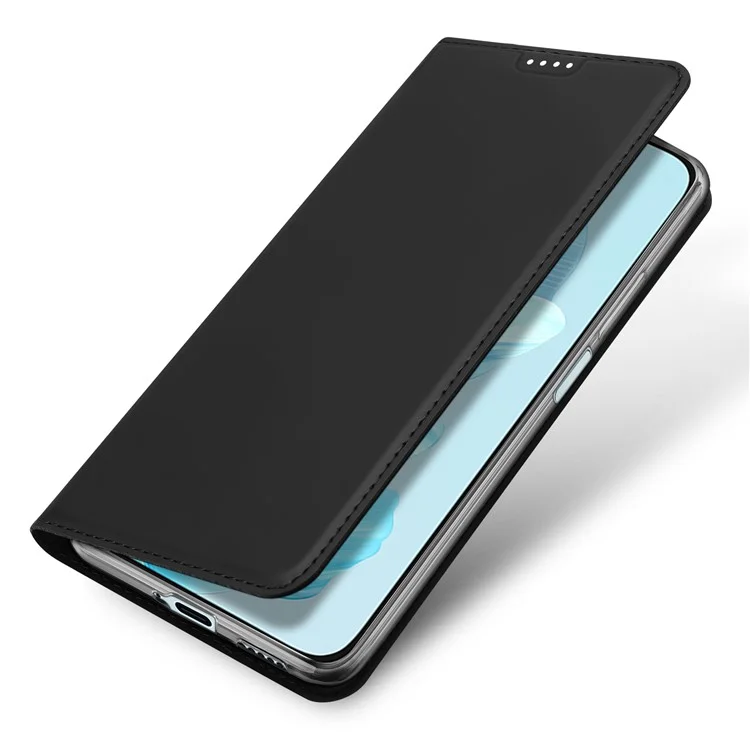 DUX DUCIS Skin Pro Series For Honor 200 Lite Lederetui mit Kartenfächern, Ständer, Klapphülle - Schwarz