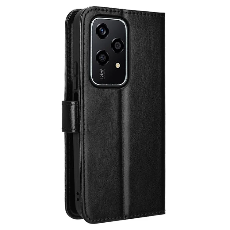 For Honor 200 Lite Case Leather Wallet Phone Cover Mobile Accessories Wholesale Supplier - Black
