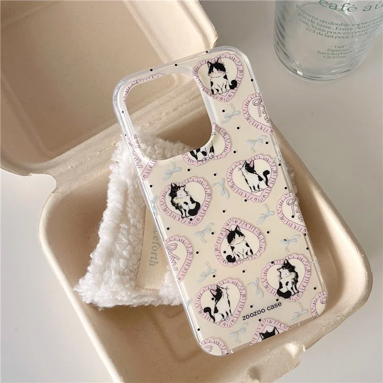Чехол для iPhone 13 Pro, с рисунком мультяшной кошки, из TPU