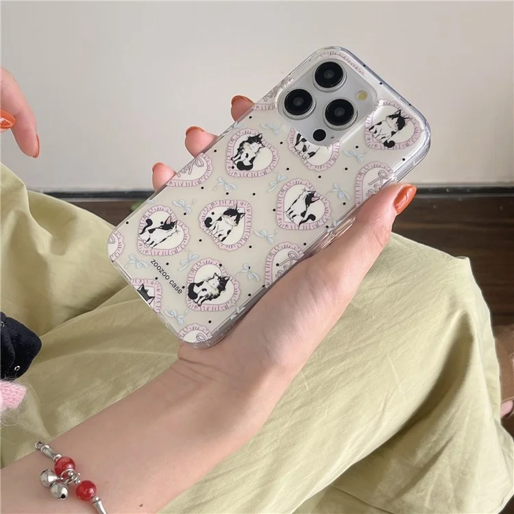 Чехол для iPhone 13 Pro, с рисунком мультяшной кошки, из TPU