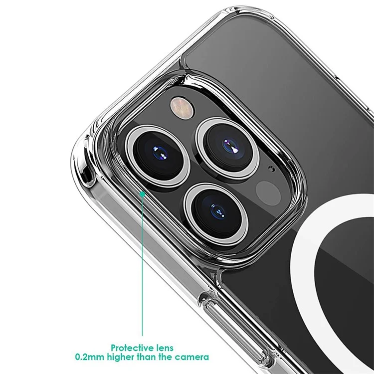 MOCOLO K08 For iPhone 15 Pro Max Case Compatible with Magsafe PC + TPU Clear Phone Cover (MOQ: 100)