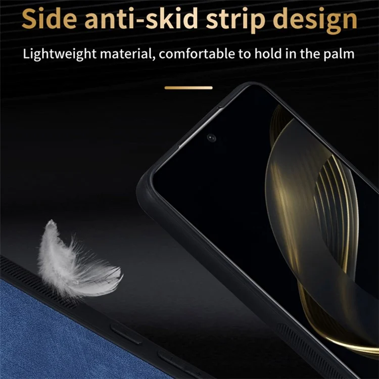 AZNS Funda para Samsung Galaxy M55 5G / C55 5G / F55 5G Carcasa Slim Suave de TPU + Cuero PU - Marrón