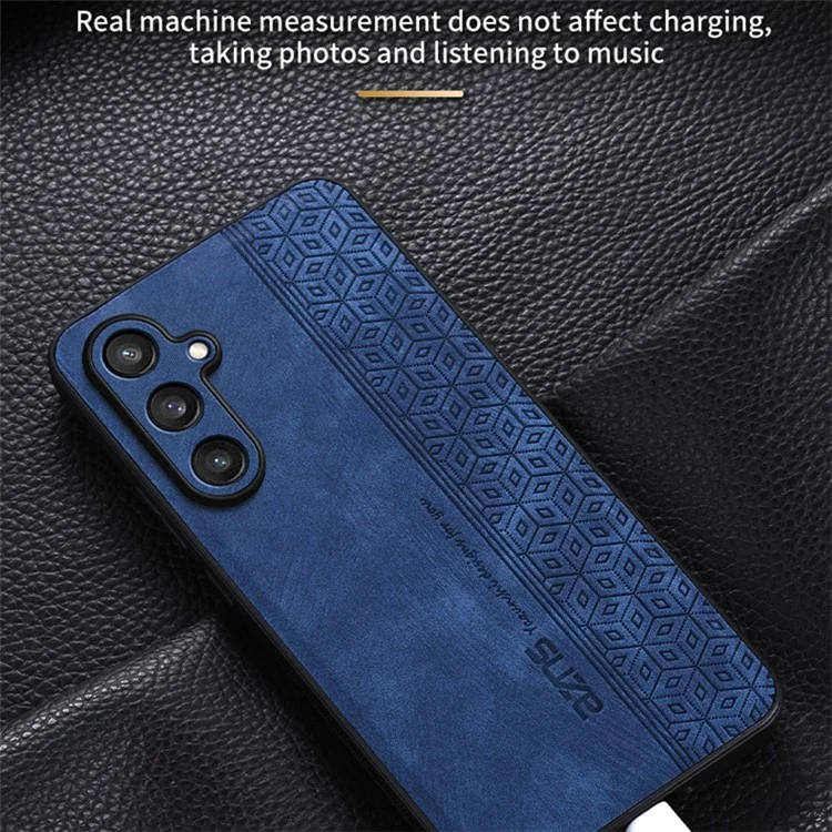 AZNS Funda para Samsung Galaxy M55 5G / C55 5G / F55 5G Carcasa Slim Suave de TPU + Cuero PU - Marrón
