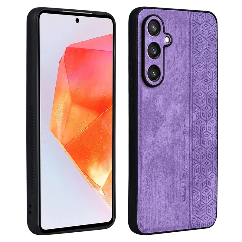 AZNS For Samsung Galaxy M55 5G / C55 5G / F55 5G Case Slim Soft TPU + PU Leather Back Cover - Purple