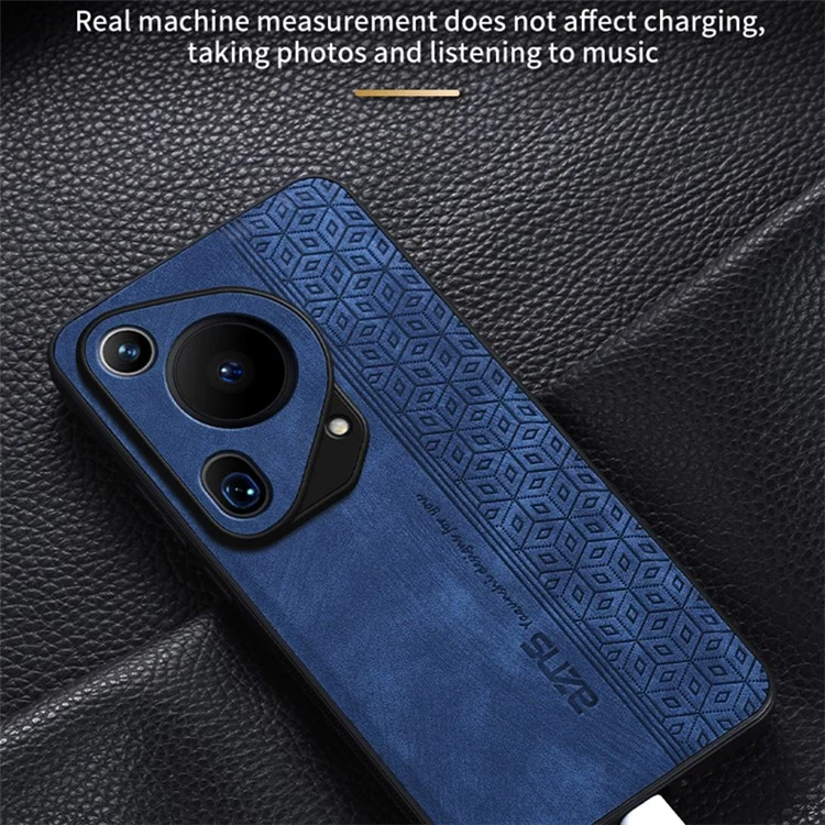 AZNS Für Huawei Pura 70 Ultra Hülle PU Leder+TPU Geprägtes Muster Rutschfester Griff Handyhülle - Braun