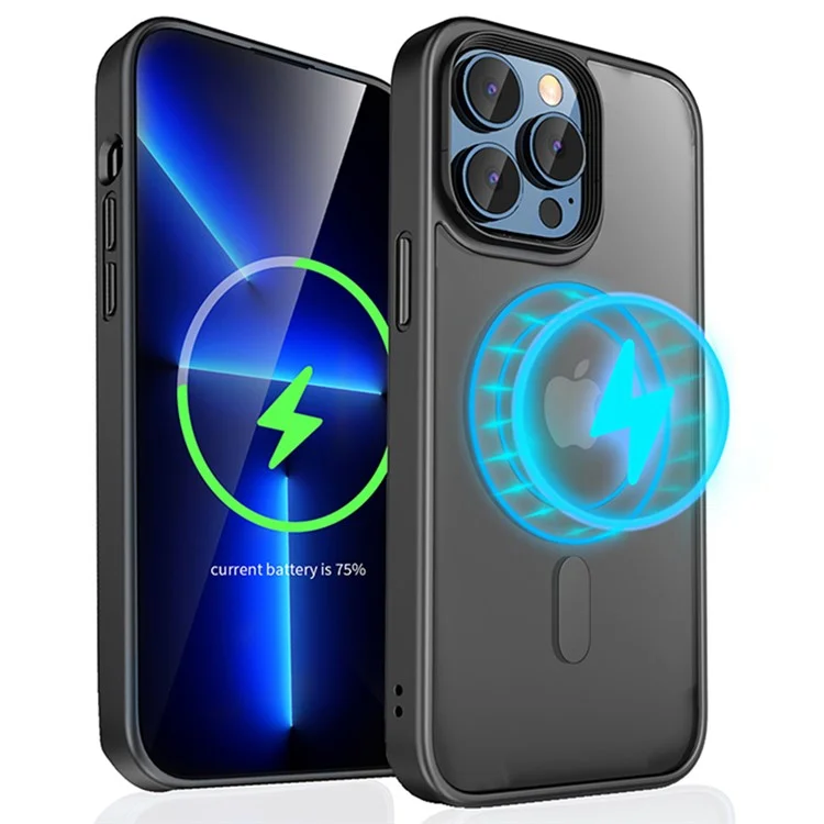 Étui MOCOLO K32 pour iPhone 15 Pro Compatible avec Magsafe TPU+PC Matte Back Phone Cover (MOQ : 100) - Noir