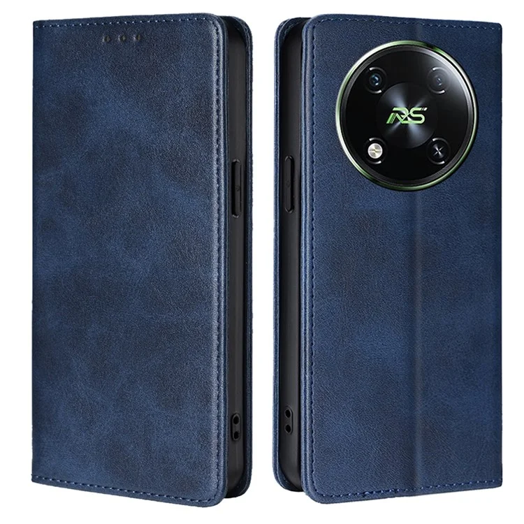 Per itel RS4 4G Wholesale Mobile Phone Stand Case Calf Texture Leather Cover Cell Phone Accessory - Zaffiro