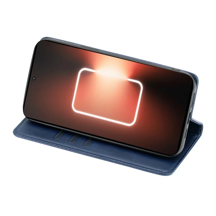 Per itel RS4 4G Wholesale Mobile Phone Stand Case Calf Texture Leather Cover Cell Phone Accessory - Zaffiro