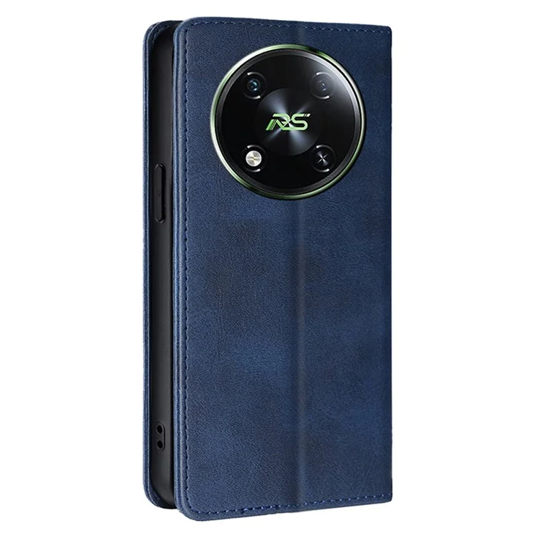 Per itel RS4 4G Wholesale Mobile Phone Stand Case Calf Texture Leather Cover Cell Phone Accessory - Zaffiro