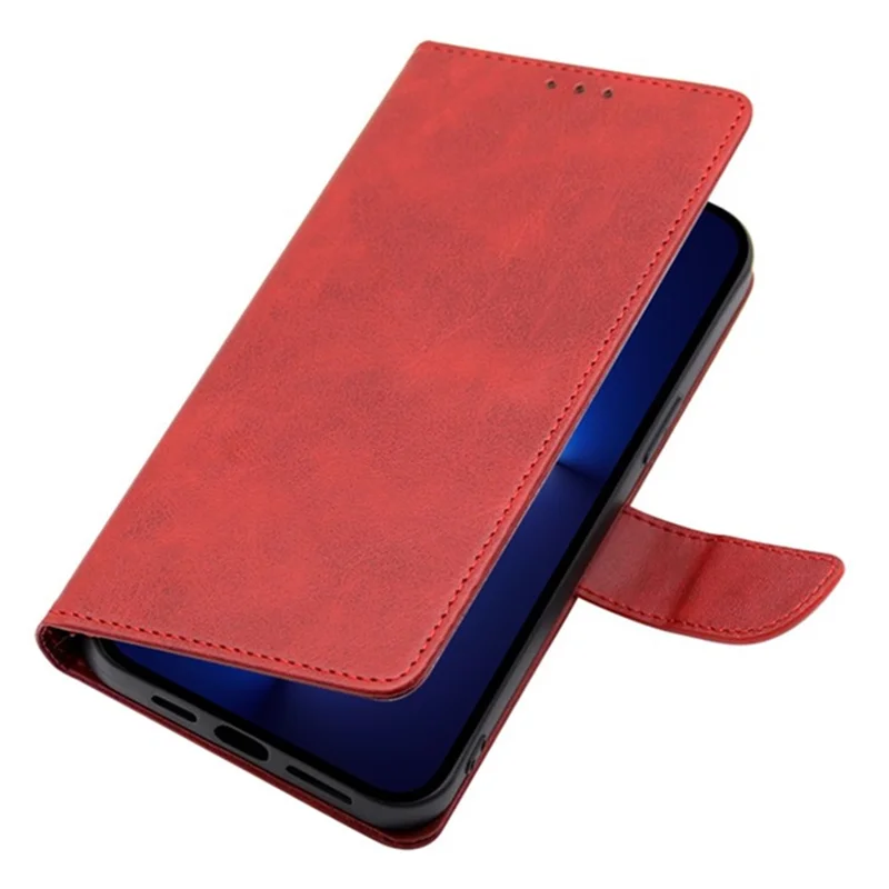 For TECNO Pova 6 5G Case Wallet Leather Phone Cover Mobile Accessories   - Red