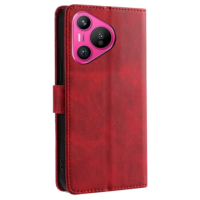 For Huawei Pura 70 Shockproof Case Wallet Leather Phone Cover   - Red