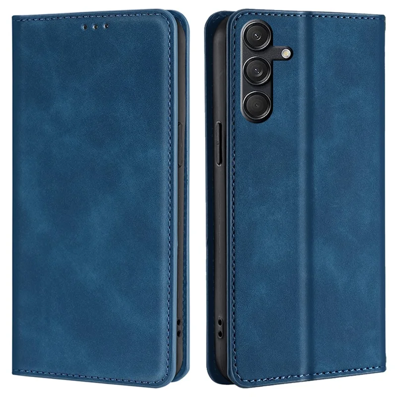 Para Samsung Galaxy M55 5G / C55 5G / F55 5G Slot para Cartão Capa de Telefone Pele-Toque Sentimento Couro PU - Azul