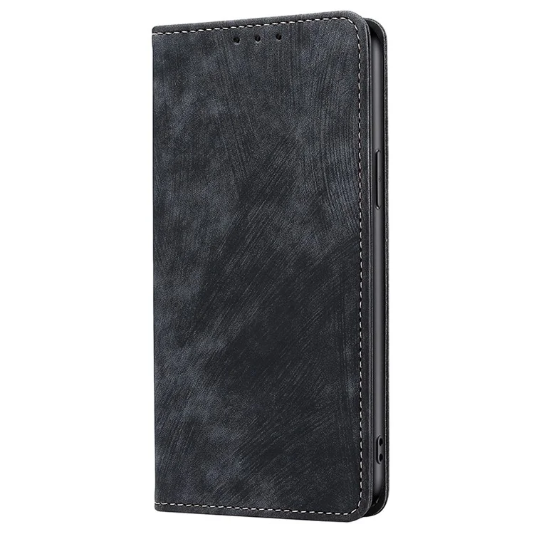 Pour Infinix Note 40 Pro 4G Étui en Cuir PU Bloquage RFID Fentes pour Cartes Housse de Téléphone - Noir 