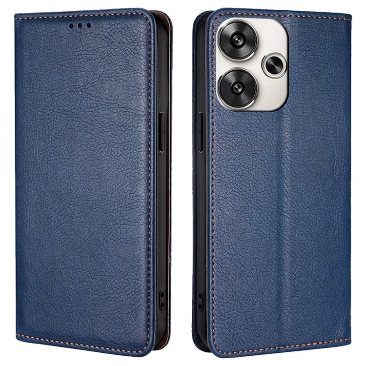 Pour Xiaomi Redmi Turbo 3 5G / Poco F6 5G Étui de téléphone en cuir Folio Cover Mobile Accessories Wholesale - Bleu