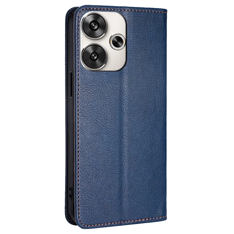 Pour Xiaomi Redmi Turbo 3 5G / Poco F6 5G Étui de téléphone en cuir Folio Cover Mobile Accessories Wholesale - Bleu