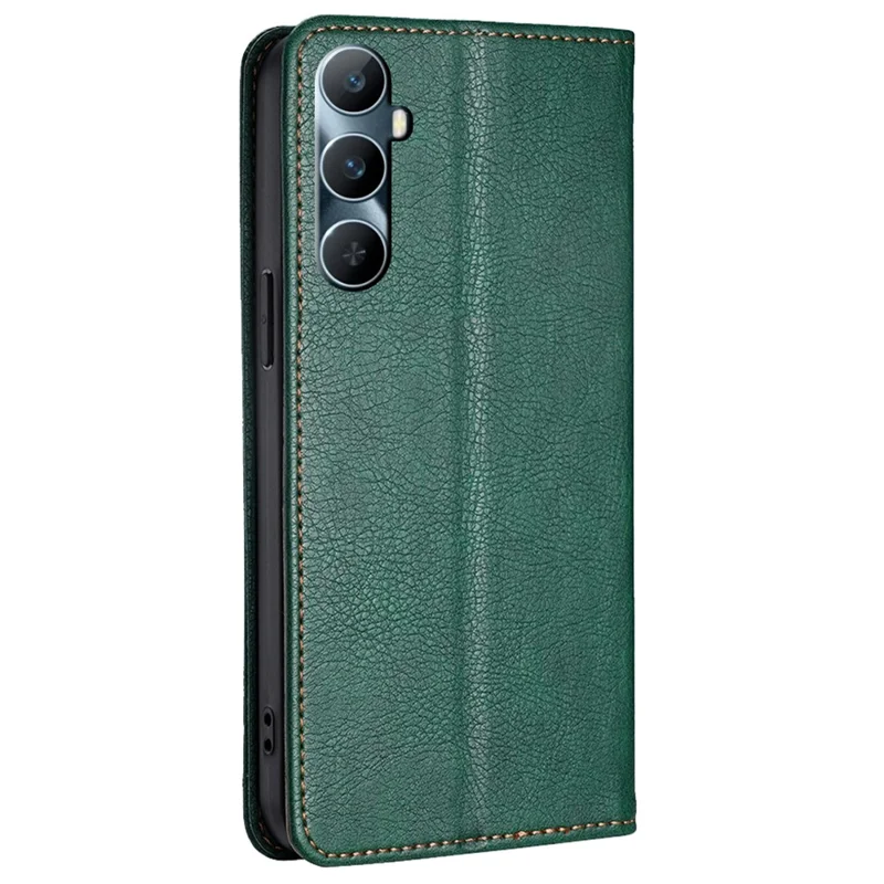 Per Realme C65 4G Custodia in Pelle Portafoglio con Chiusura Magnetica Antiscivolo Accessori per Telefono Distributori - Verde