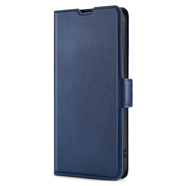 For vivo Y03 Mobile Phone Case Wholesale Card Slots Stand PU Leather Cover - Blue