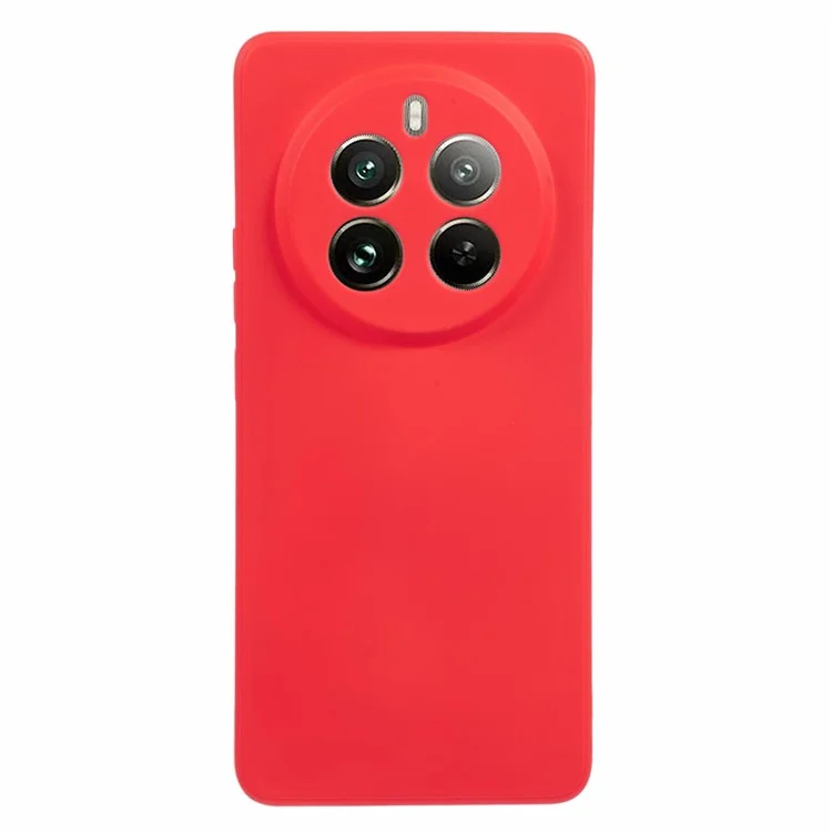 Per Realme 12 Pro 5G / 12 Pro+ 5G Custodia Taglio Preciso Fodera in Fibra TPU Protezione Telefonica - Rosso