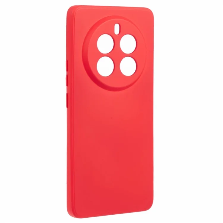 Per Realme 12 Pro 5G / 12 Pro+ 5G Custodia Taglio Preciso Fodera in Fibra TPU Protezione Telefonica - Rosso