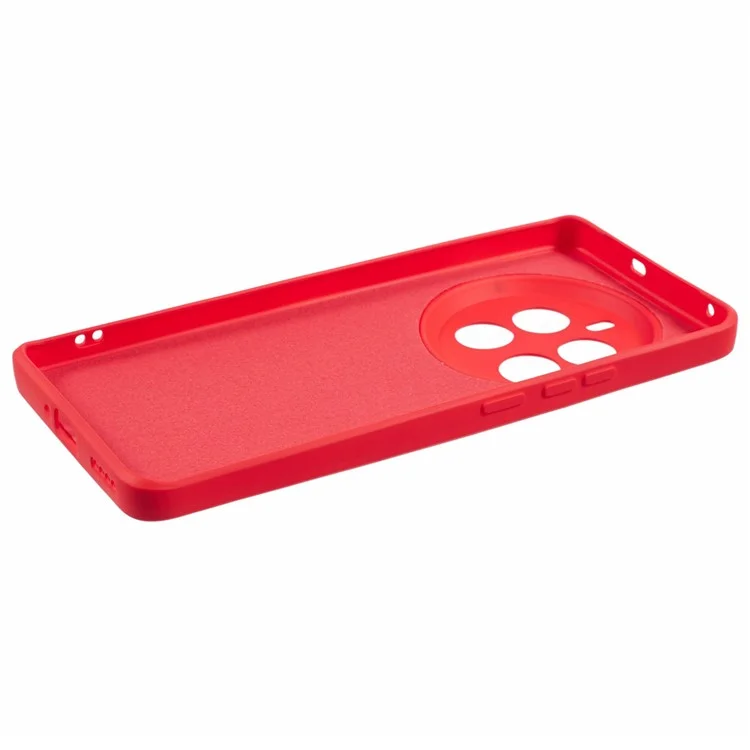 Per Realme 12 Pro 5G / 12 Pro+ 5G Custodia Taglio Preciso Fodera in Fibra TPU Protezione Telefonica - Rosso